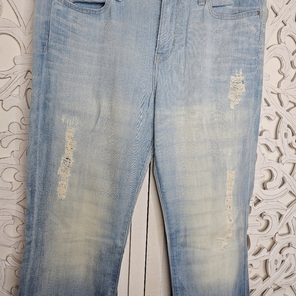 Calvin Klein Distressed Light Wash Flare Bootcut Jeans Women's W30 L32 - Picture 4 of 13